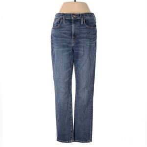 Size 26 Madewell high rise straight leg mid wash jeans
